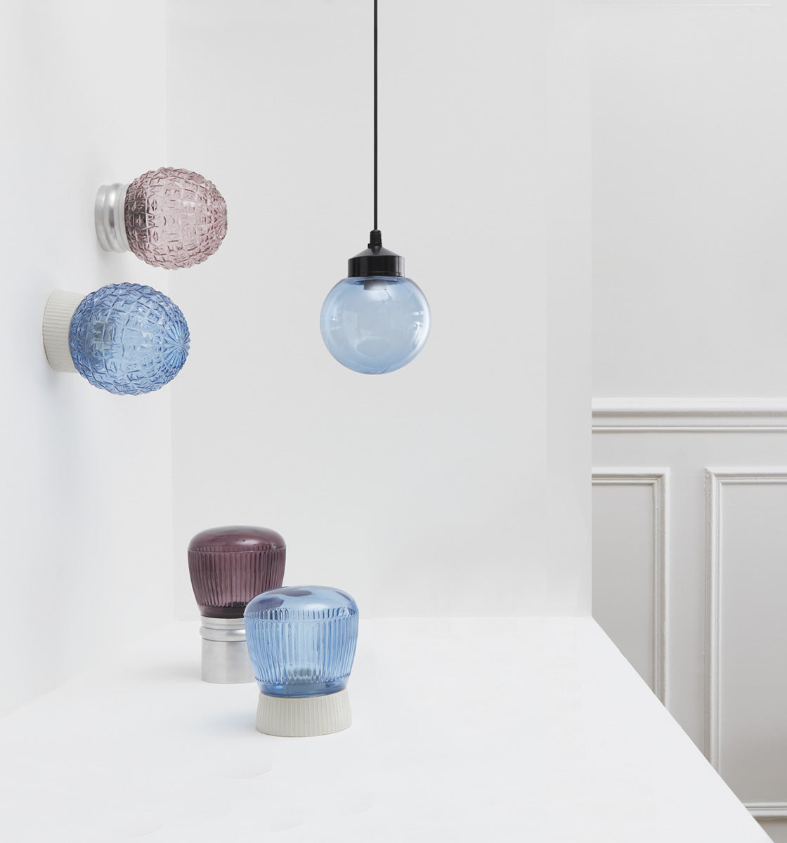 LQM - Collection éphémère "Lumières colorées", verreries teintées