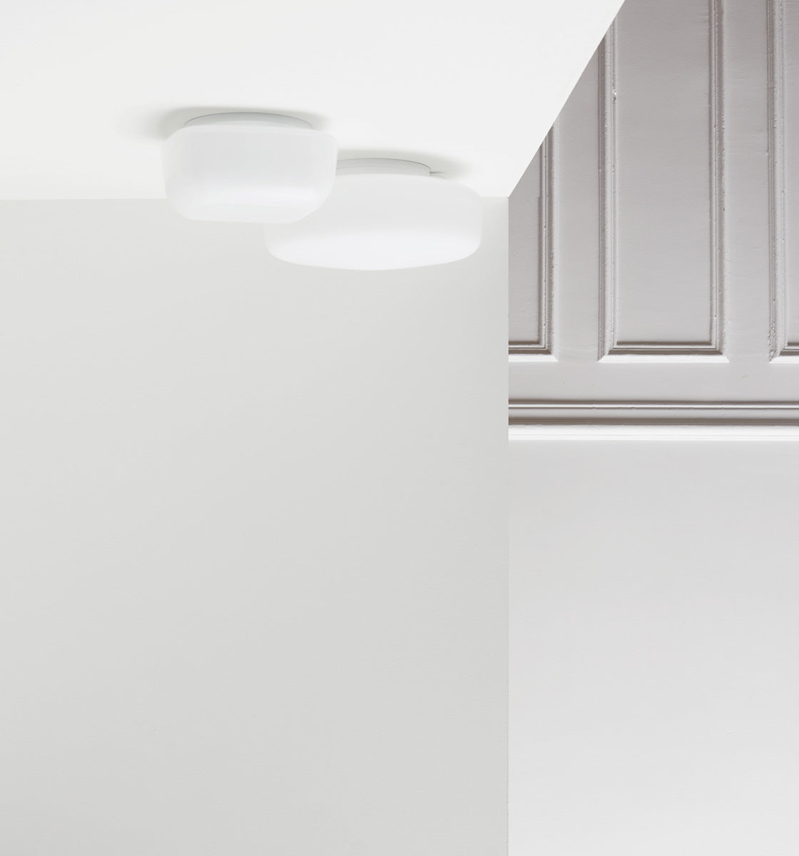 LQM - Collection "Circulations", opaline et métal peint brossé