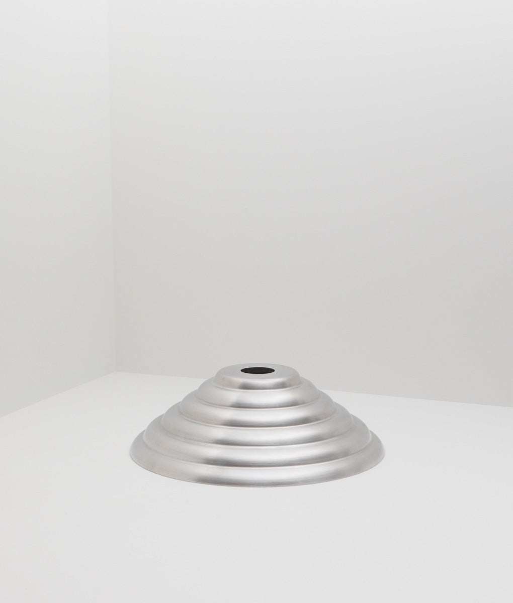 La Quincaillerie moderne - Abat-jour cannelé en aluminium brossé