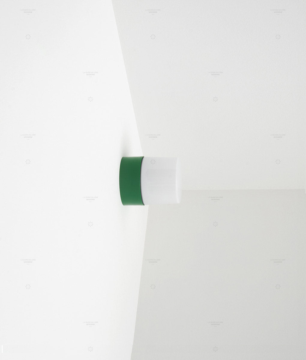 LQM - Applique Punto droite Verrerie opaline satinée