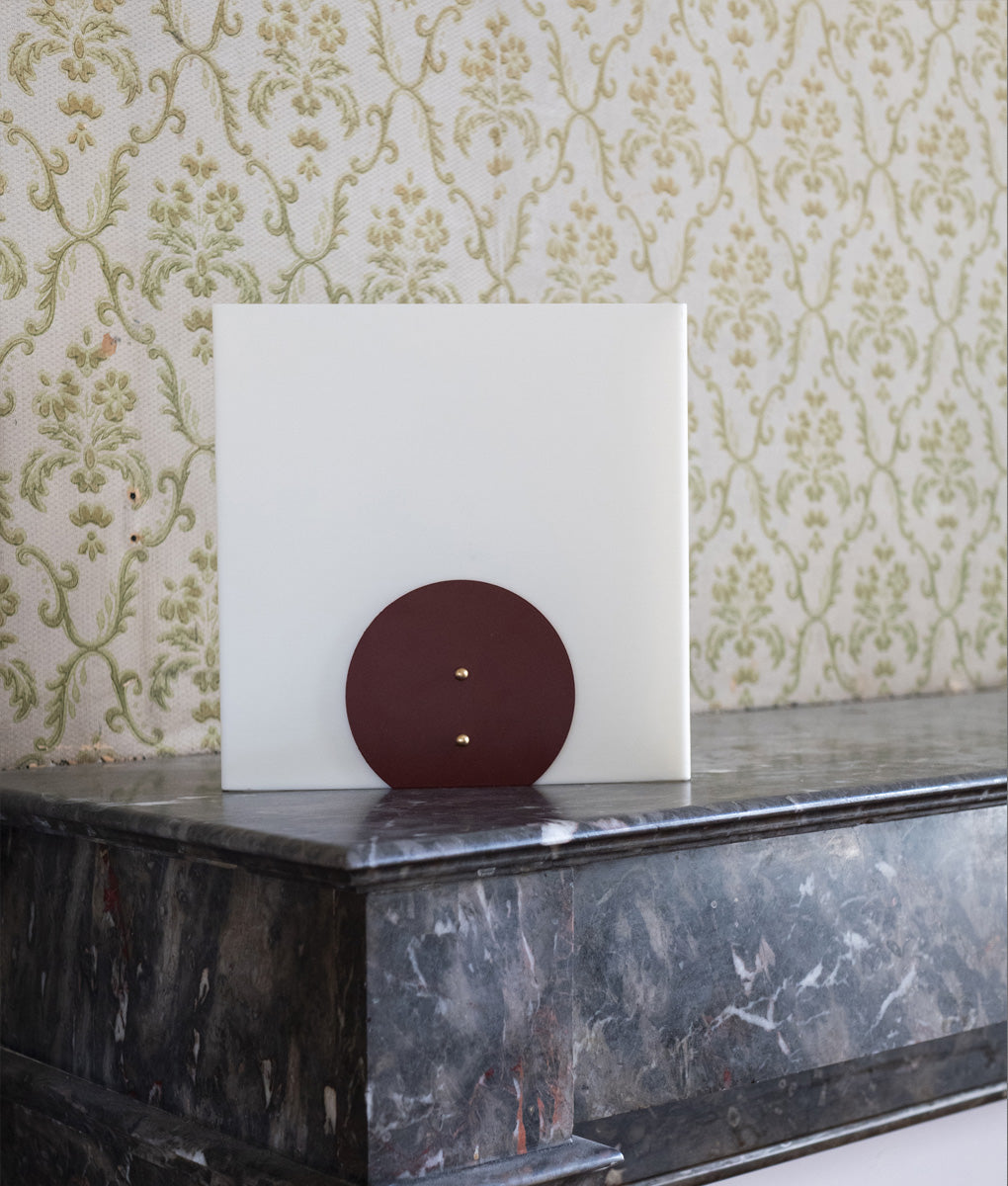 LQM-Applique Reve Demi Disque Bordeaux