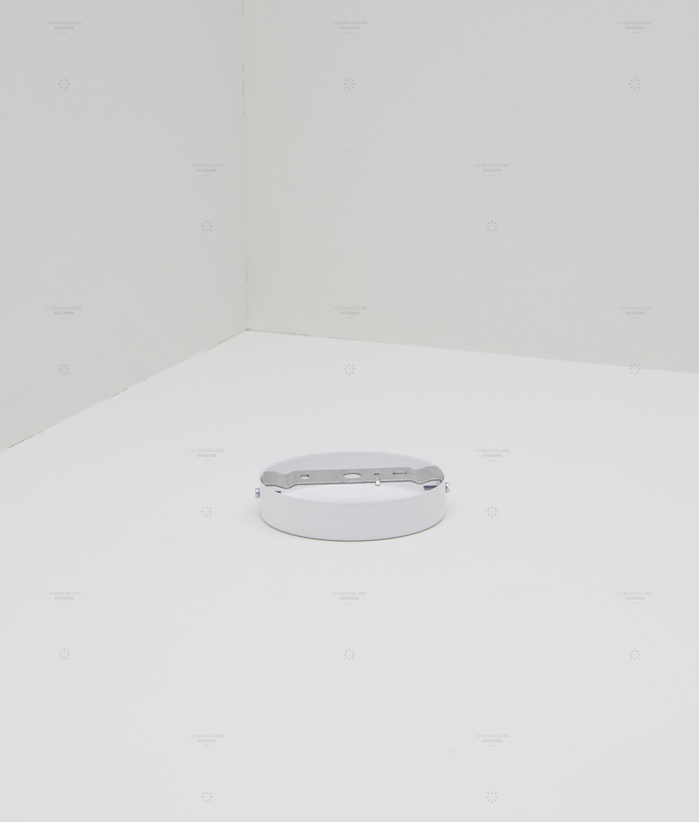 Pavillon en métal blanc sortie simple - système de fixation