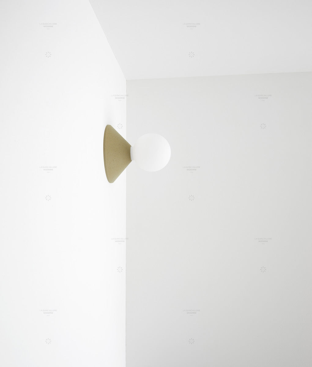 Porte-ampoule "Aimé", argile, petit-modèle
