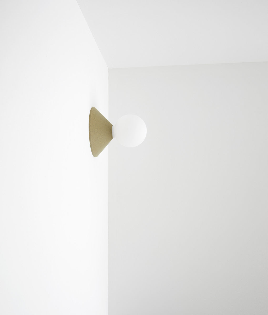 Porte-ampoule "Aimé", argile, petit-modèle