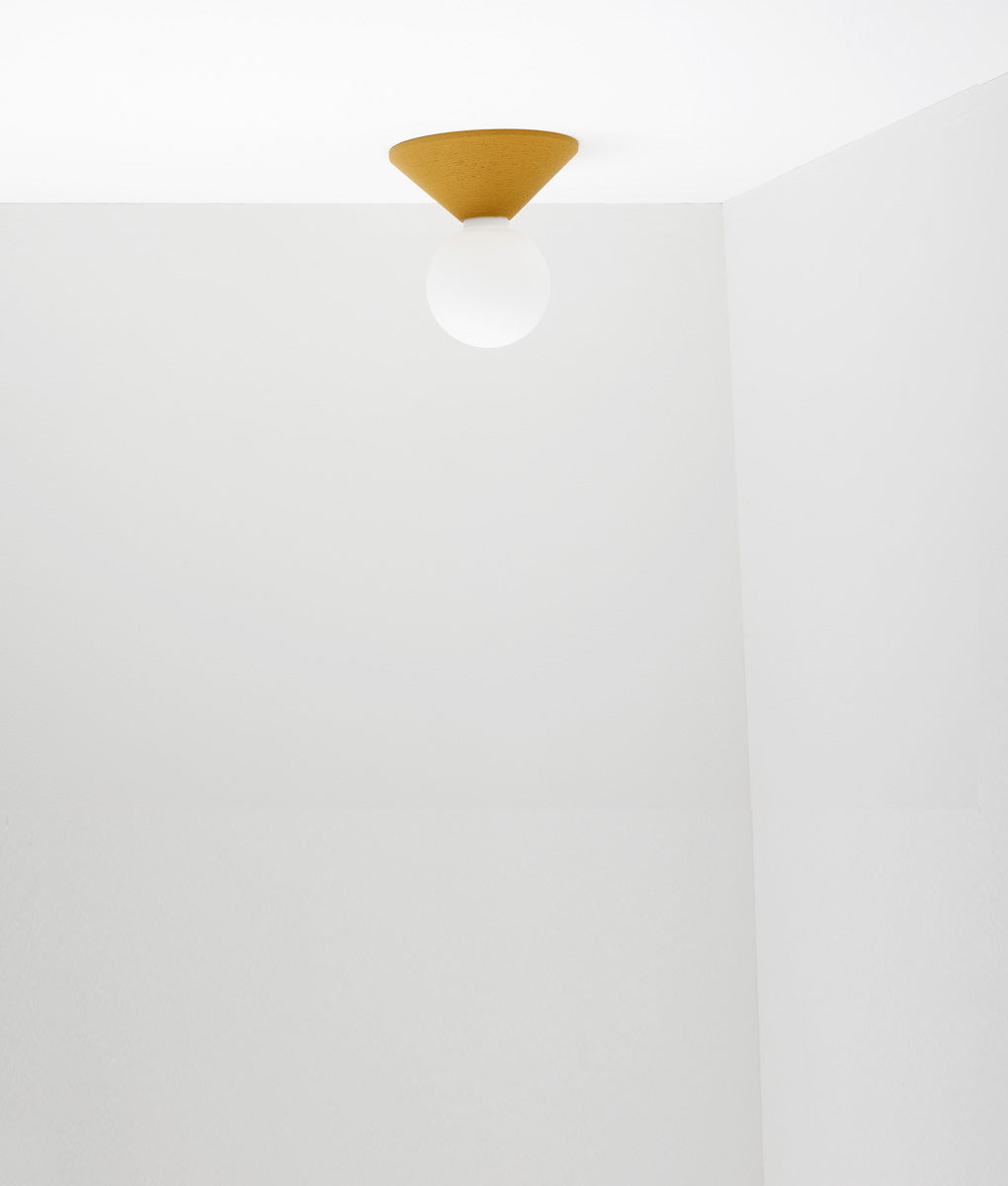 Porte-ampoule "Aimé", ocre, petit-modèle