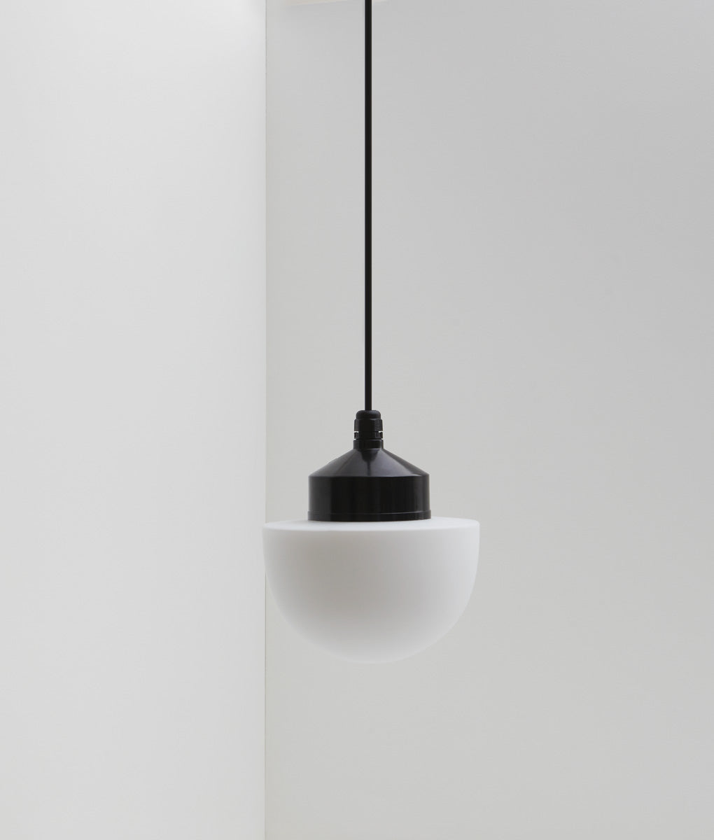 La Quincaillerie moderne - Suspension "Bauhaus", verrerie champignon MATE