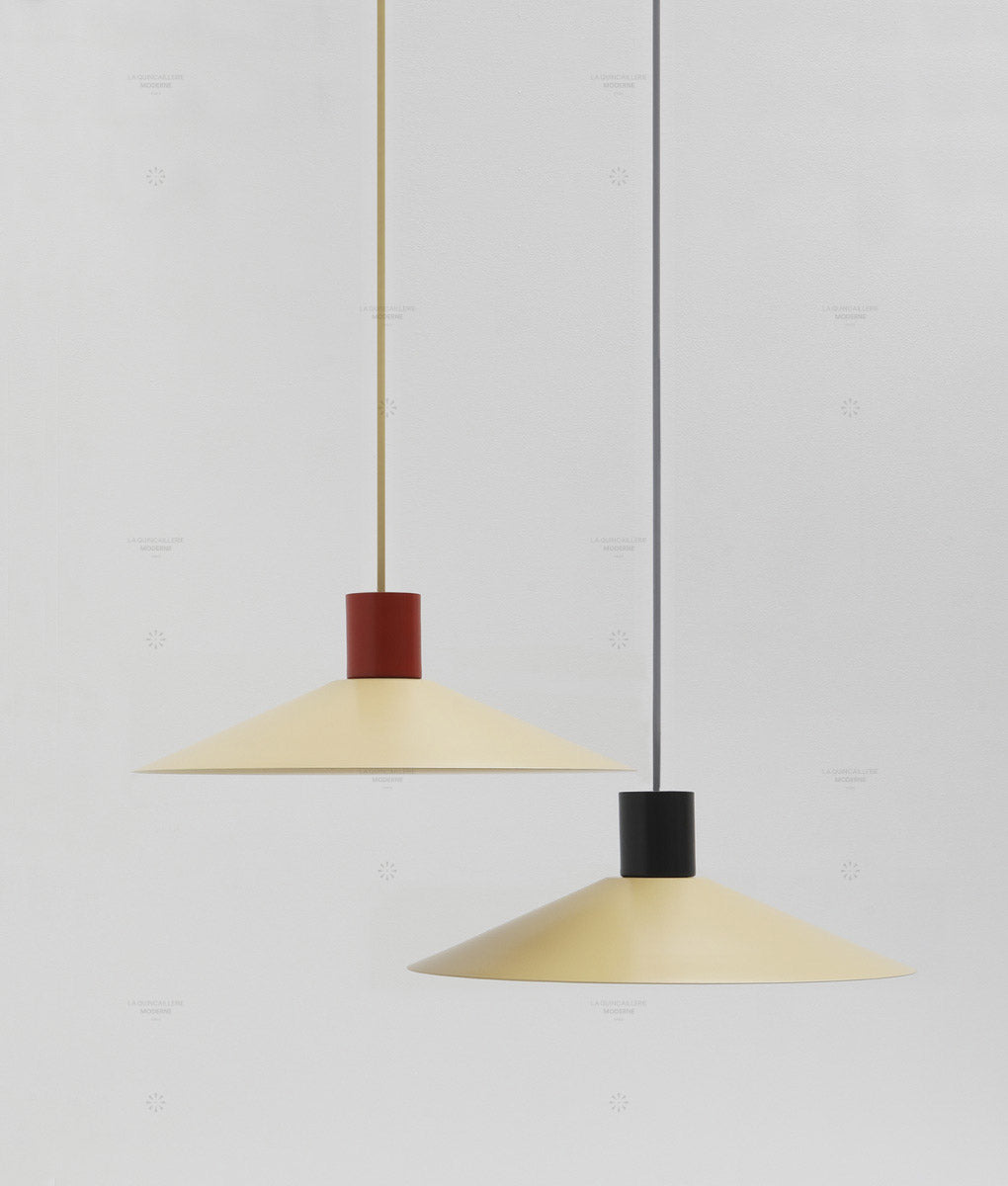 Suspension évasée "Belle de nuit", grand modèle, beige - La Quincaillerie moderne