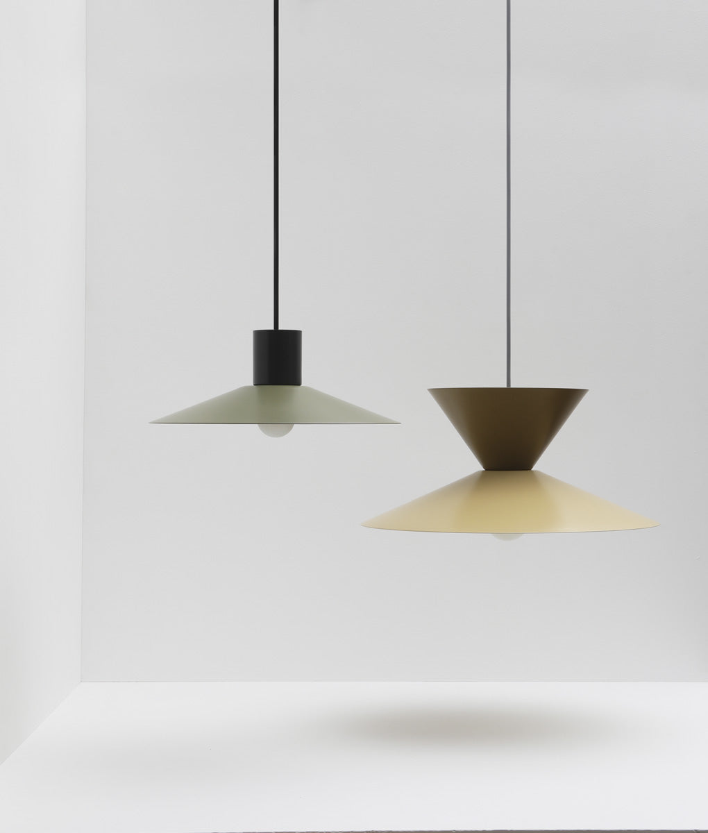 Collection "Belle de nuit", suspensions en métal peint- La Quincaillerie moderne