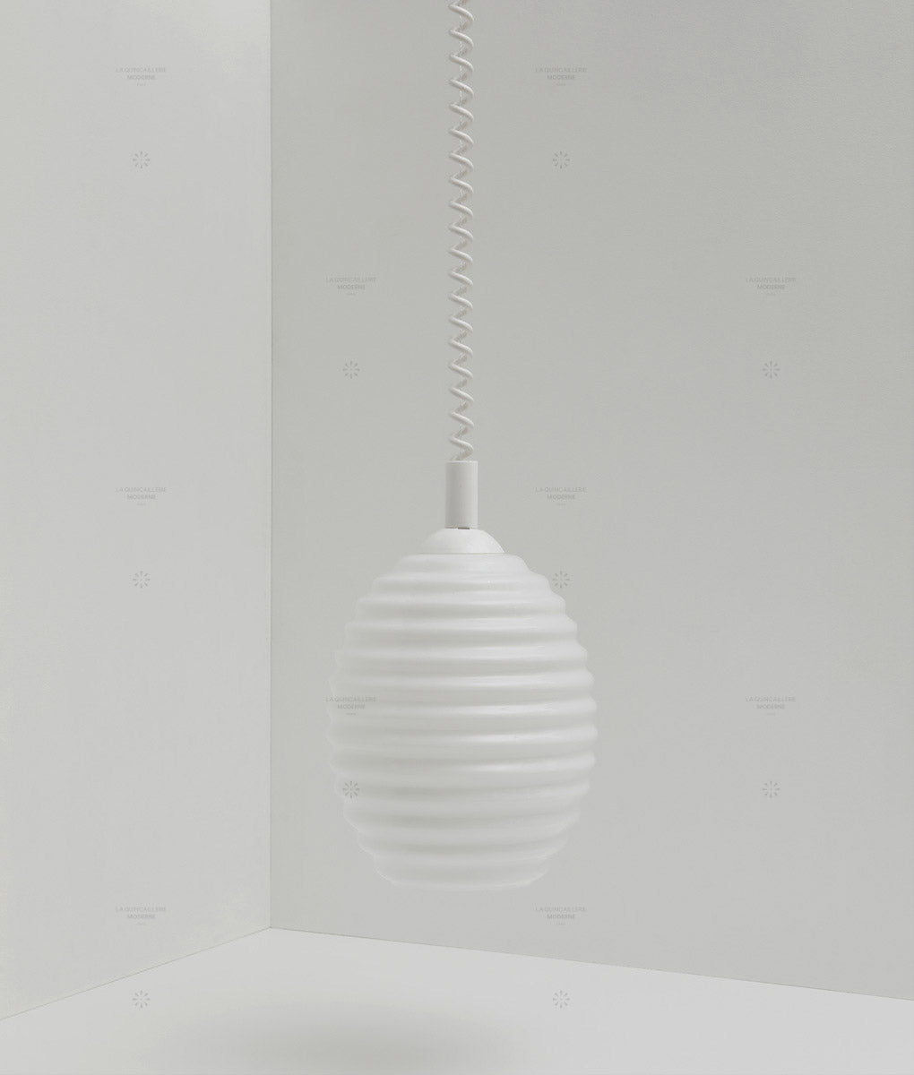 Suspension monte et baisse "Coup de fil", modèle III, câble blanc
