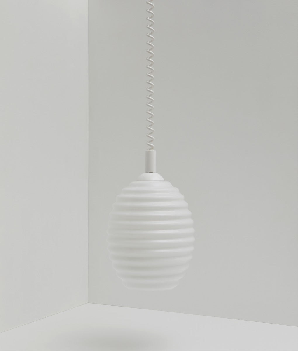 Suspension monte et baisse "Coup de fil", modèle III, câble blanc