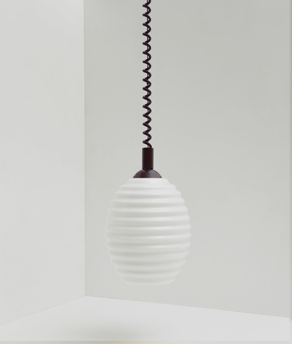 Suspension monte et baisse "Coup de fil", modèle III, câble marron
