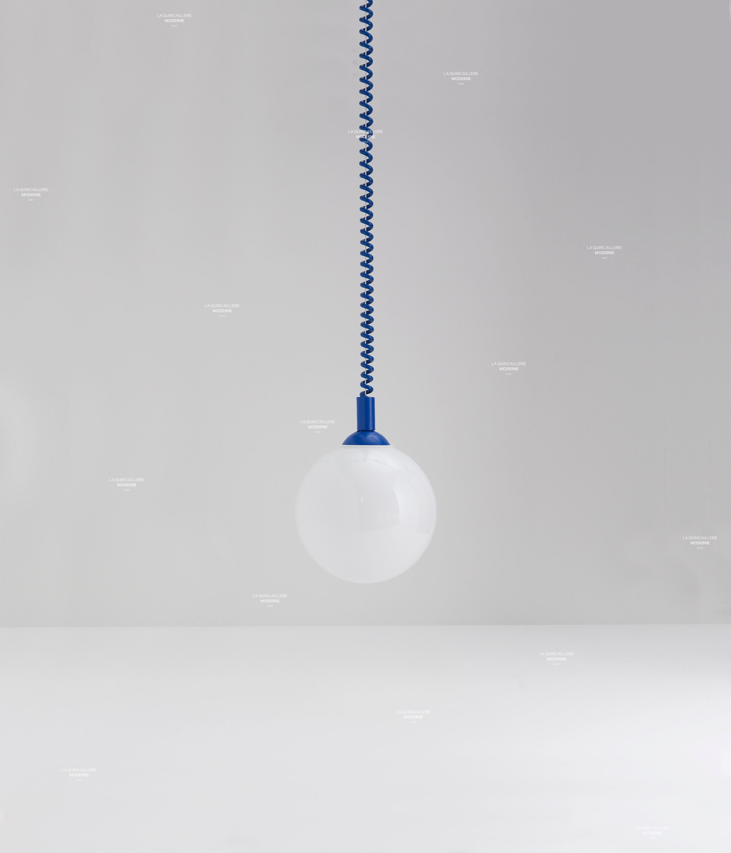 Suspension monte et baisse "Coup de fil", grand globe - ø 20 cm