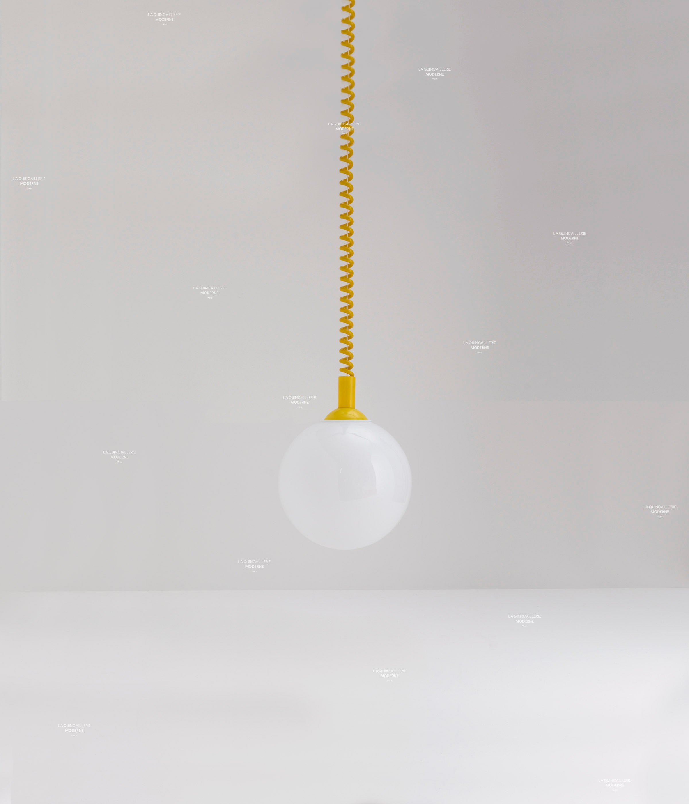 Suspension monte et baisse "Coup de fil", grand globe - ø 20 cm