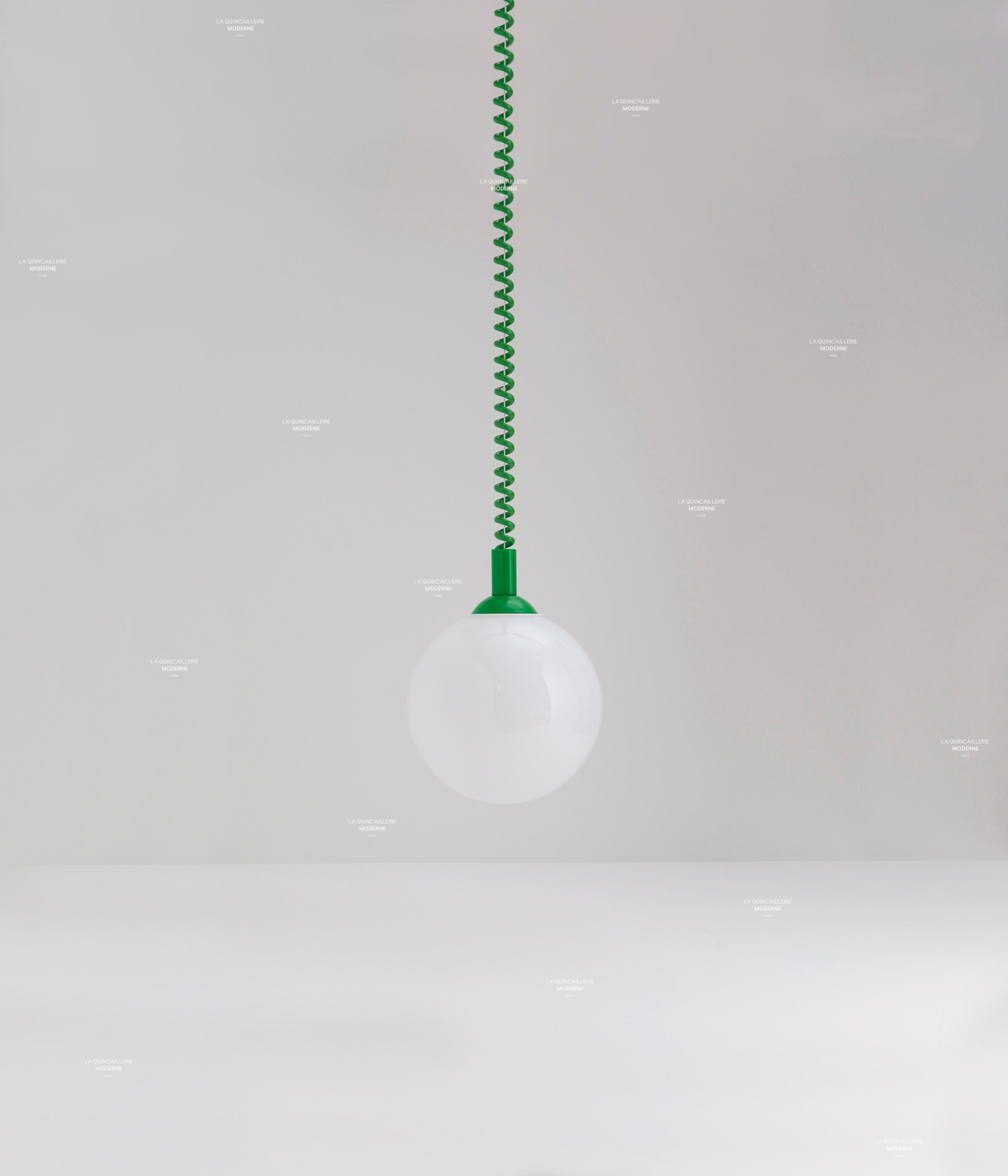 Suspension monte et baisse "Coup de fil", grand globe - ø 20 cm