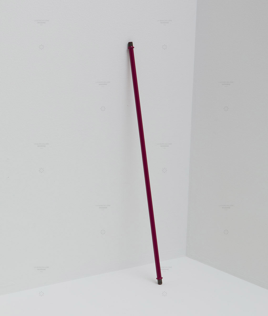 La Quincaillerie moderne - Tube lisse en métal prune, extrémités filetées, 50cm