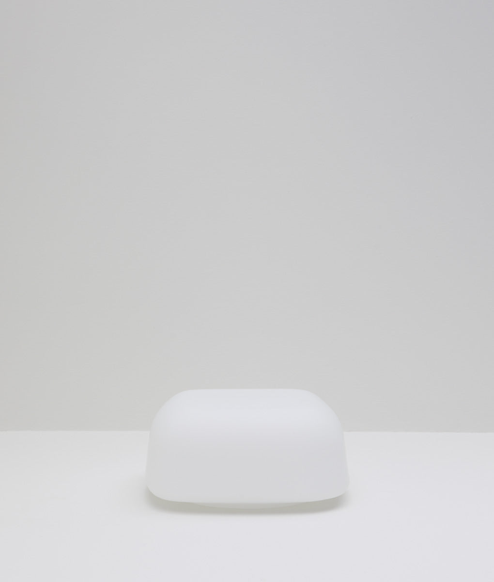 Verrerie de remplacement pour les plafonniers "Circulations", carré, petit modèle, opaline mate - La Quincaillerie moderne