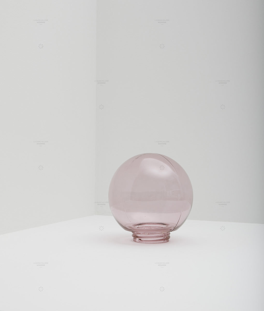 Verrerie boule à visser en verre transparent, filetage ø 84,5 mm