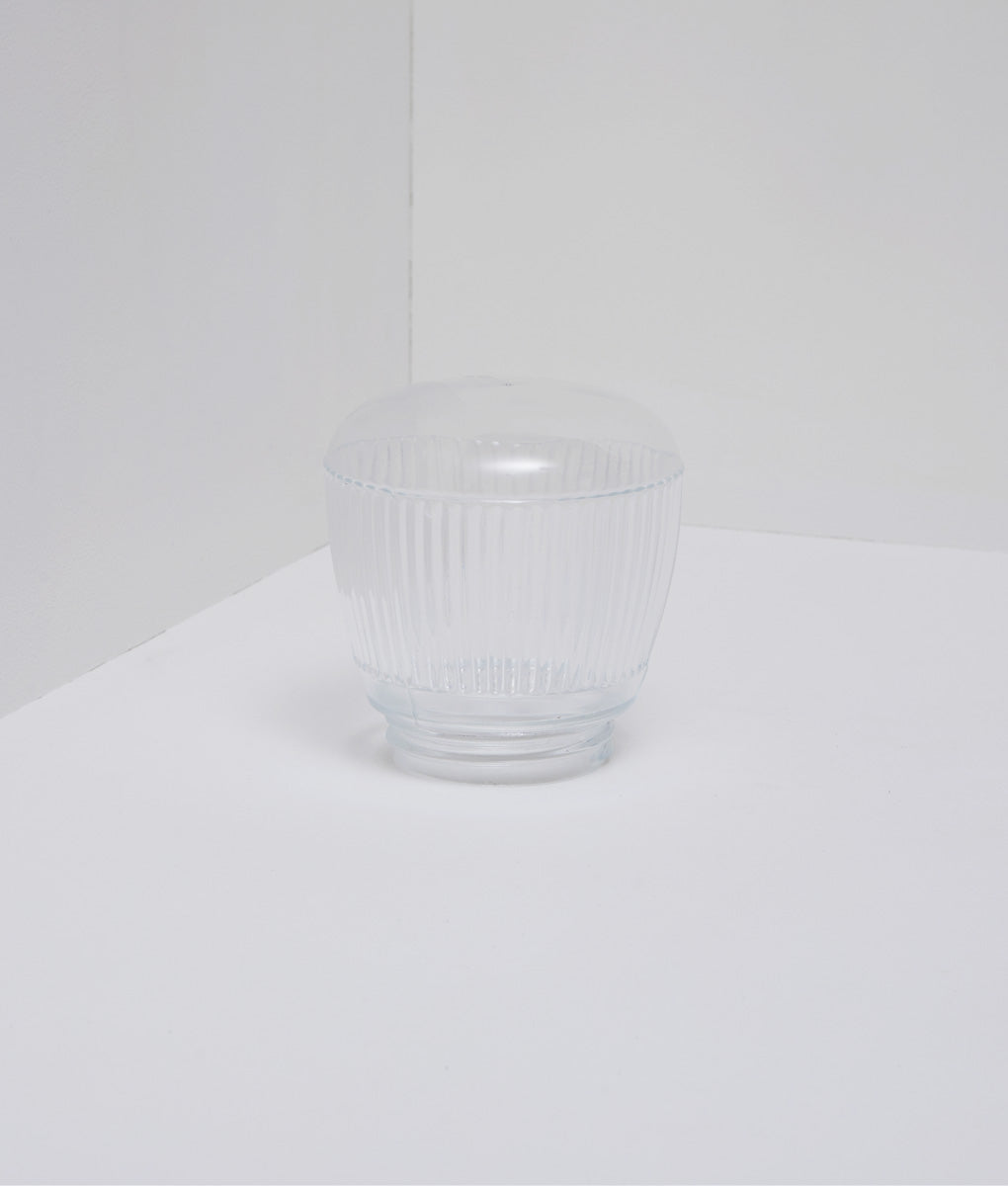 La Quincaillerie moderne - Verrerie à visser transparente cannelures latérales légères , filetage ø 84,5 mm