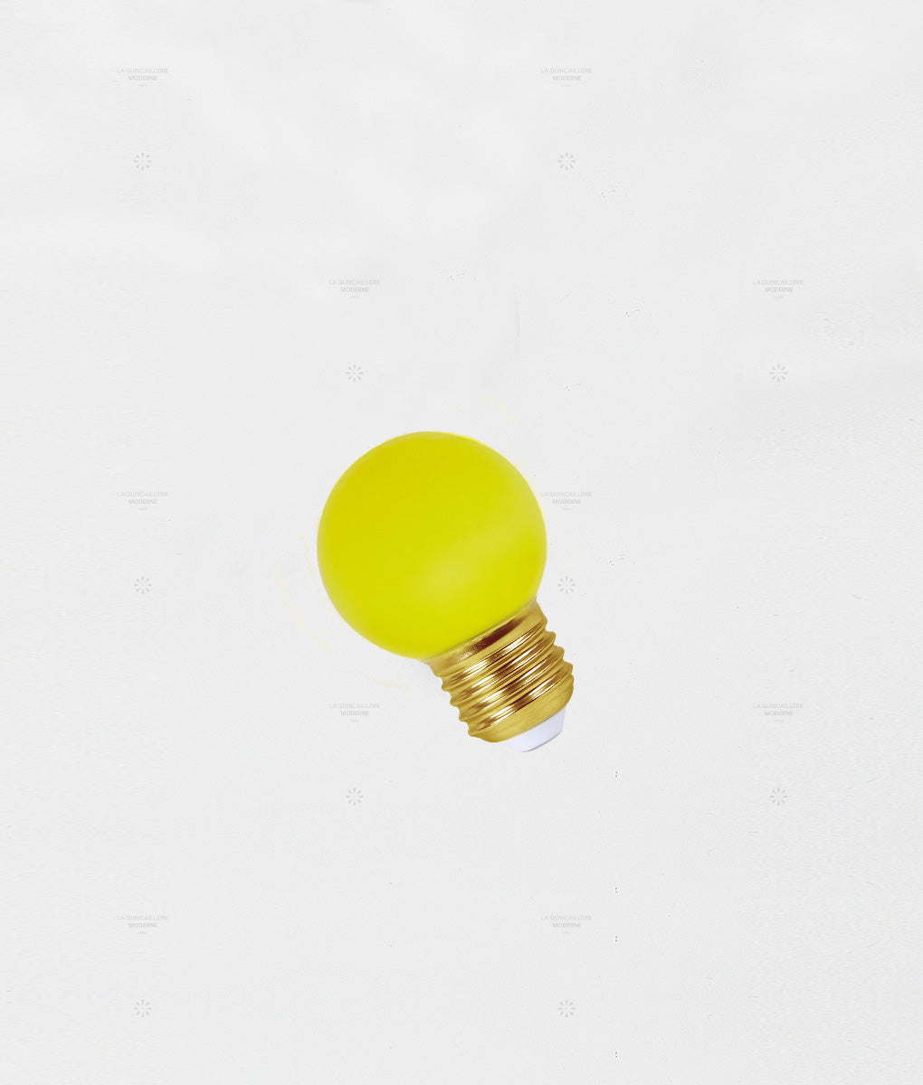 Ampoule LED E14 G45 jaune, guinguette, ping pong