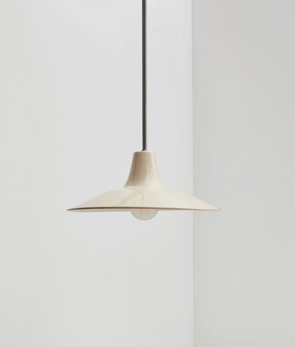 Lustre "Élémentaire" métal, crème, moyen