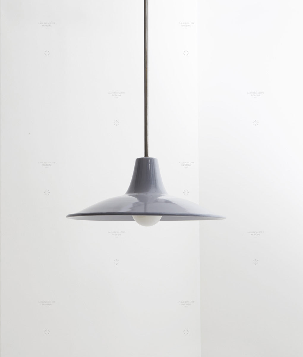 Lustre "Élémentaire" métal, gris souris, moyen