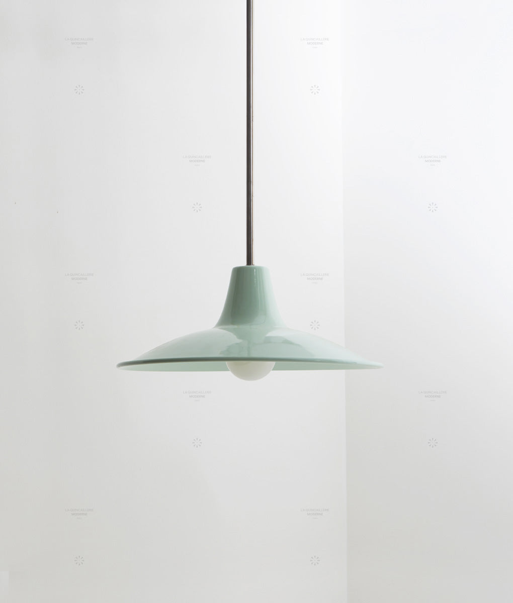 Lustre "Élémentaire" métal, vert pastel, moyen