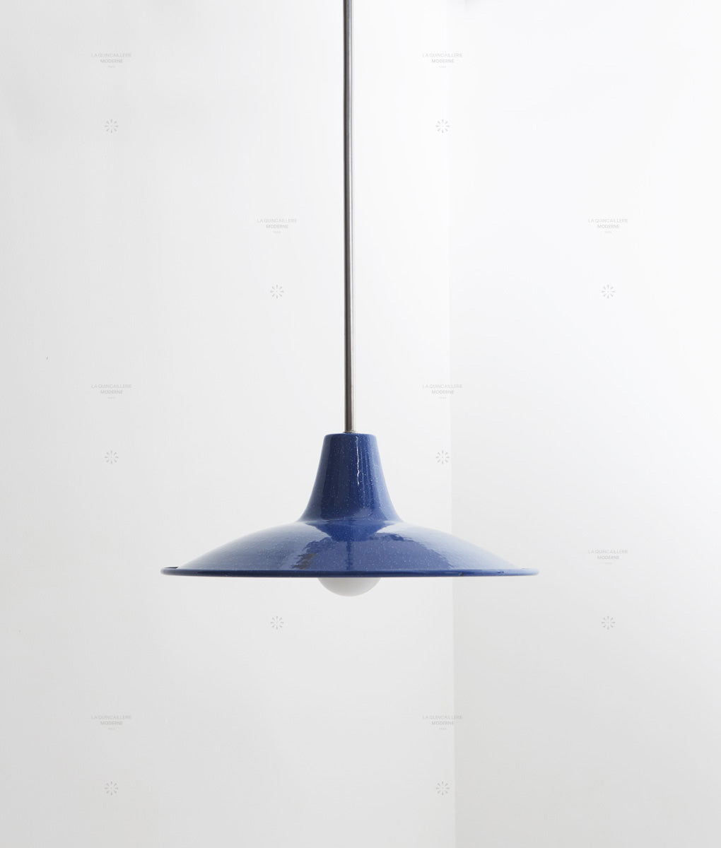 Lustre "Élémentaire" métal, bleu nuit étoilé, grand