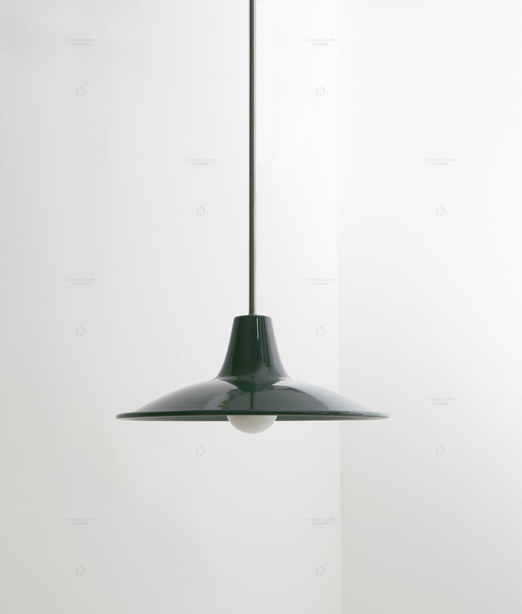 Lustre "Élémentaire" métal, vert profond, grand