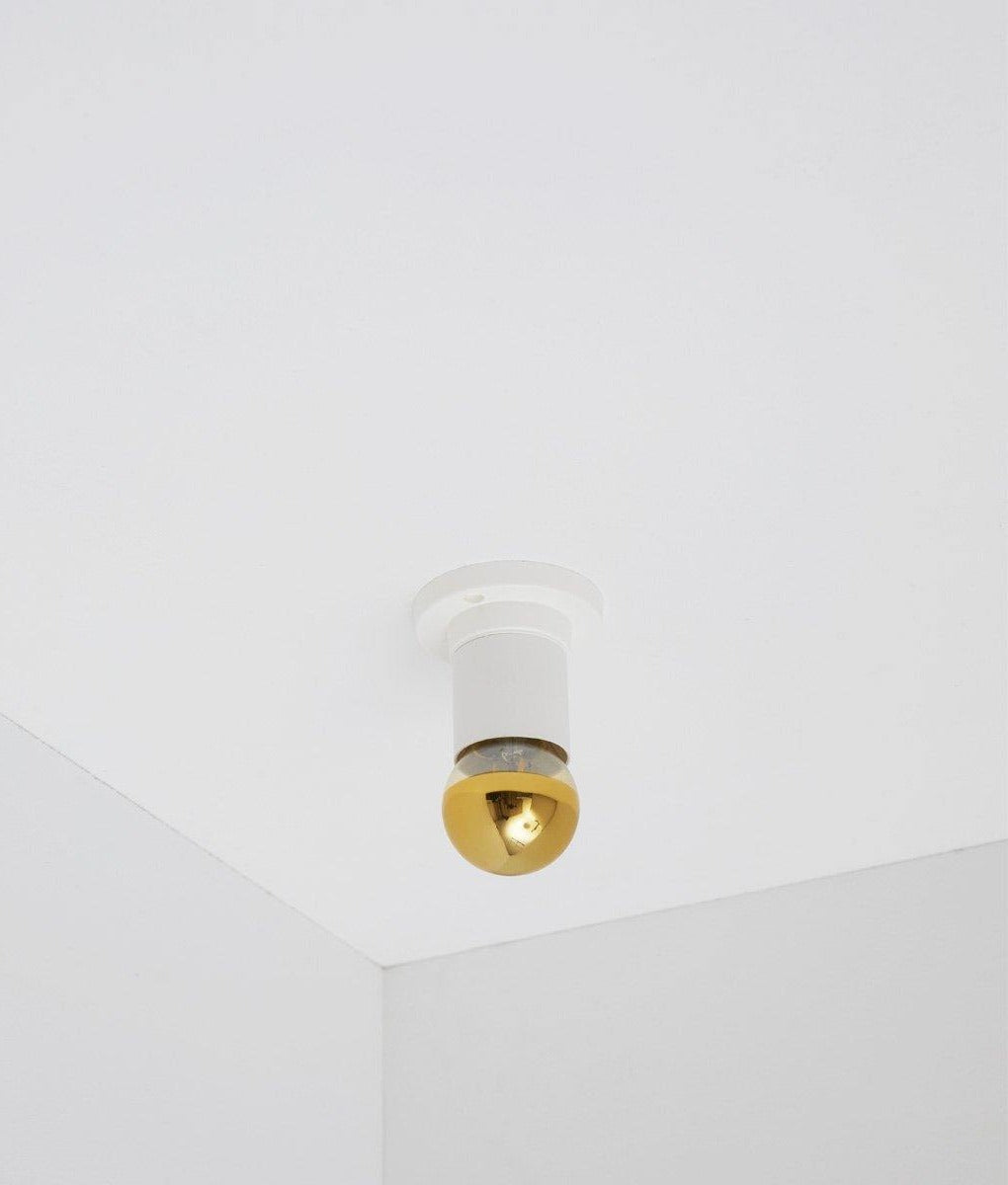 Porte-ampoule tube blanc