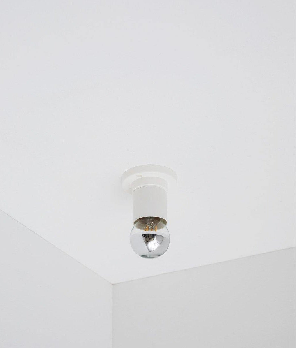 Porte-ampoule tube blanc