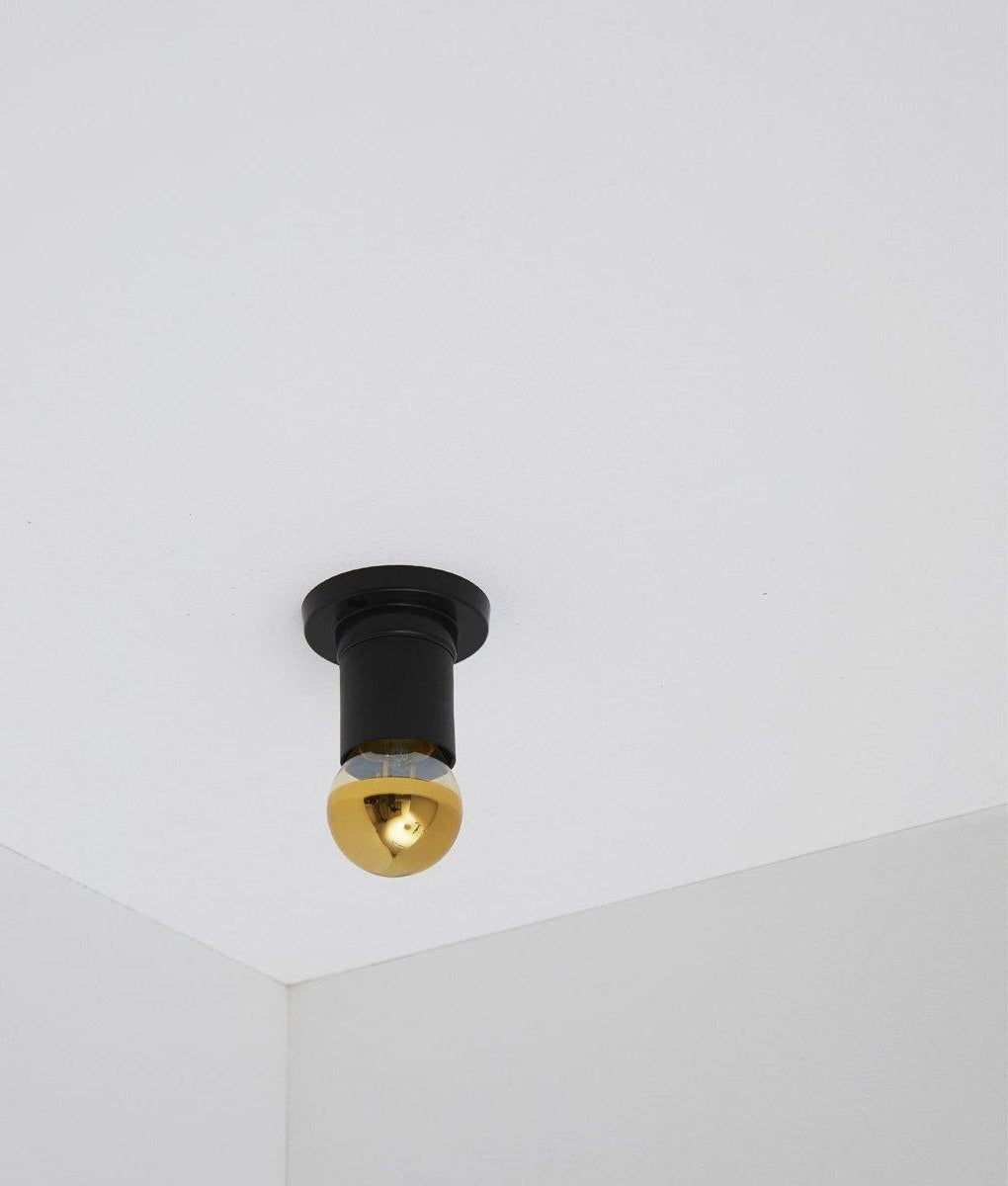Porte-ampoule tube noir