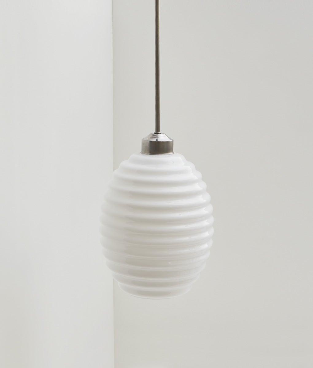 Suspension "Bistro", verrerie "Anneaux III" satinée, modèle court