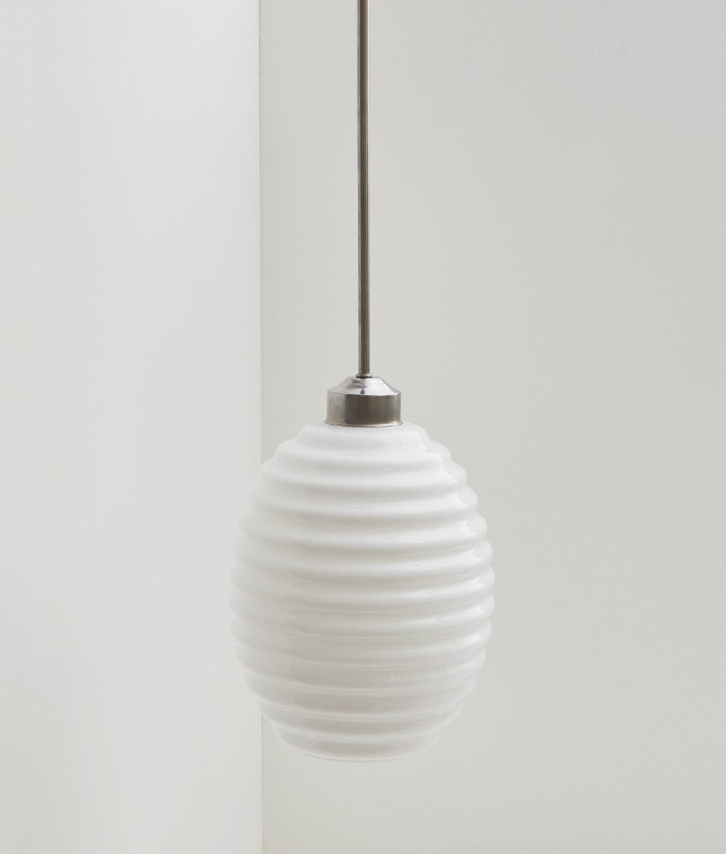 Suspension "Bistro", verrerie "Anneaux III" satinée, modèle moyen