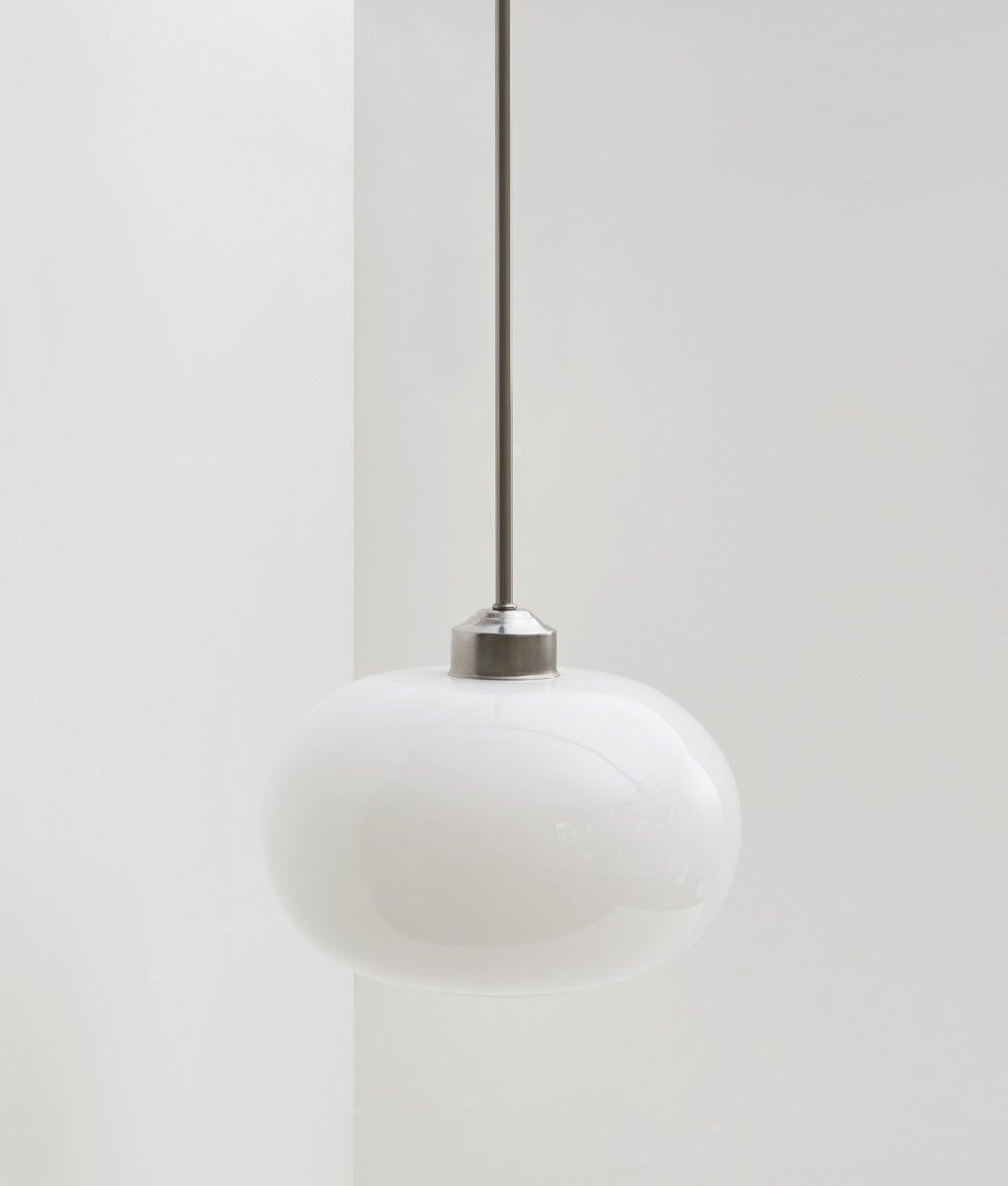 Suspension "Bistro", verrerie "Nuage" satinée - La Quincaillerie moderne