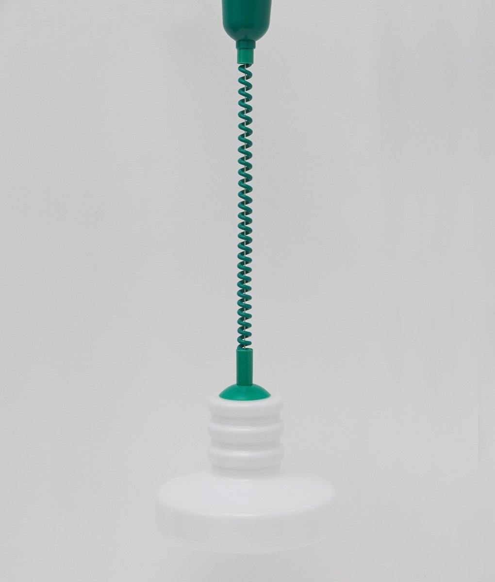 Suspension monte et baisse "Coup de fil", modèle I, câble vert vif