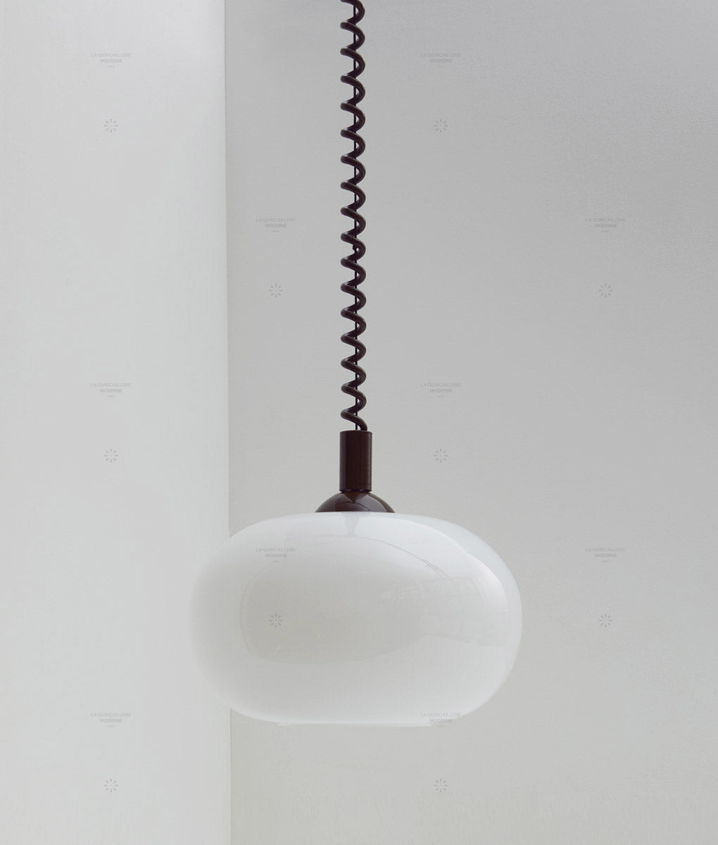 Suspension monte et baisse "Coup de fil", modèle IV, câble marron