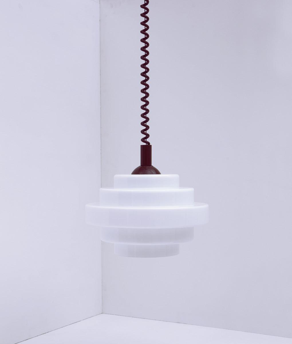 Suspension monte et baisse "Coup de fil", modèle V, câble marron