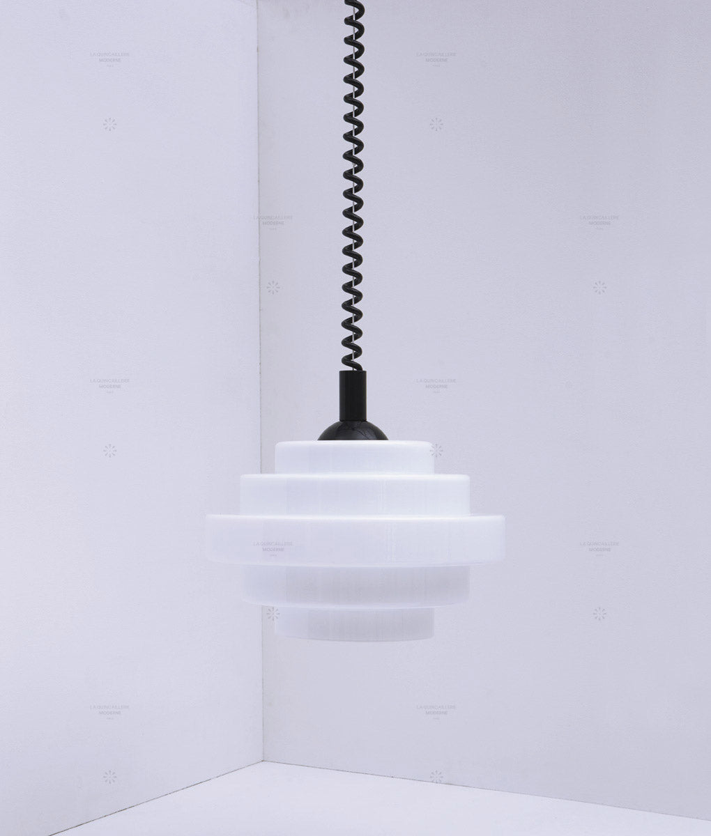 Suspension monte et baisse "Coup de fil", modèle V, câble noir