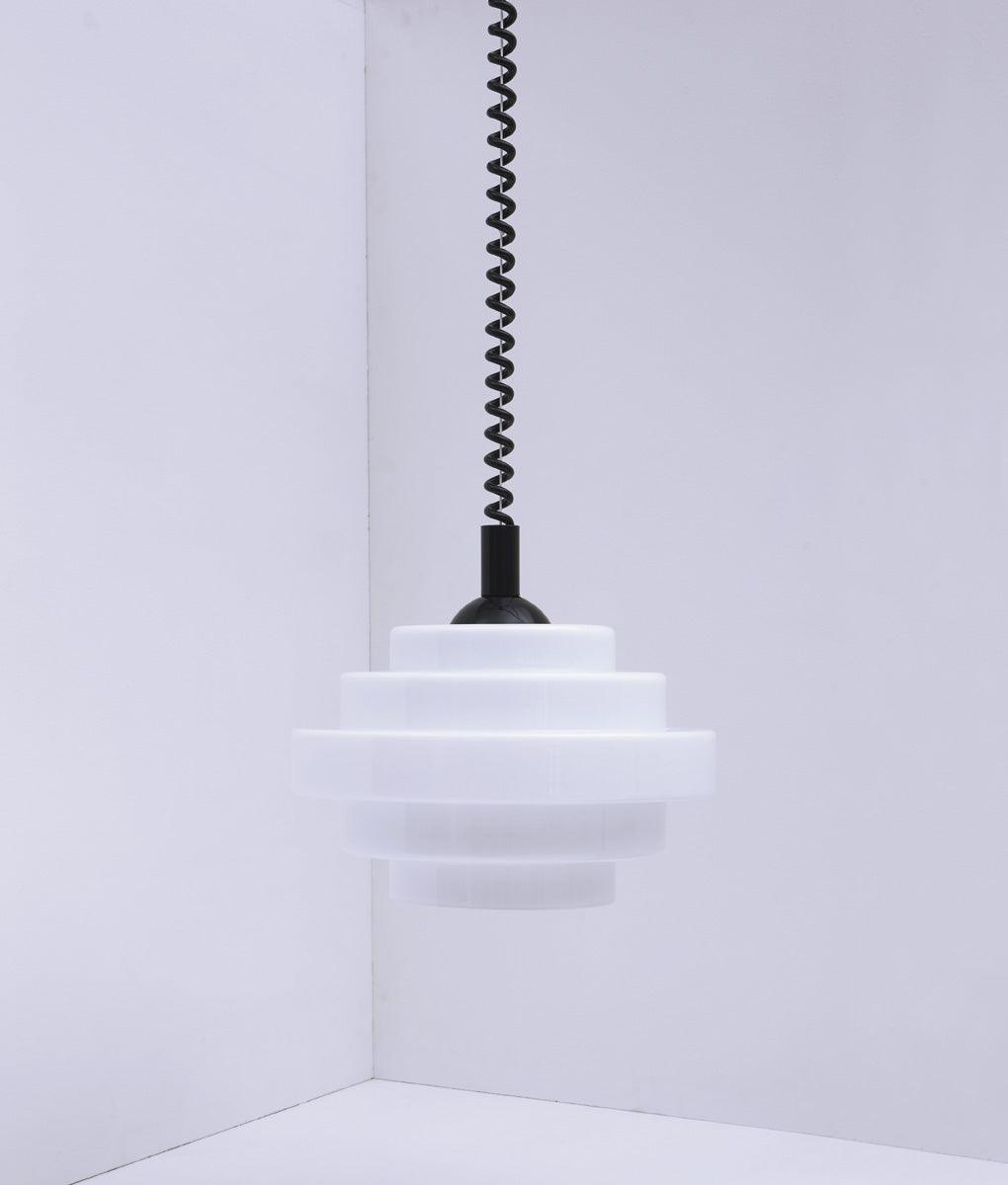 Suspension monte et baisse "Coup de fil", modèle V, câble noir