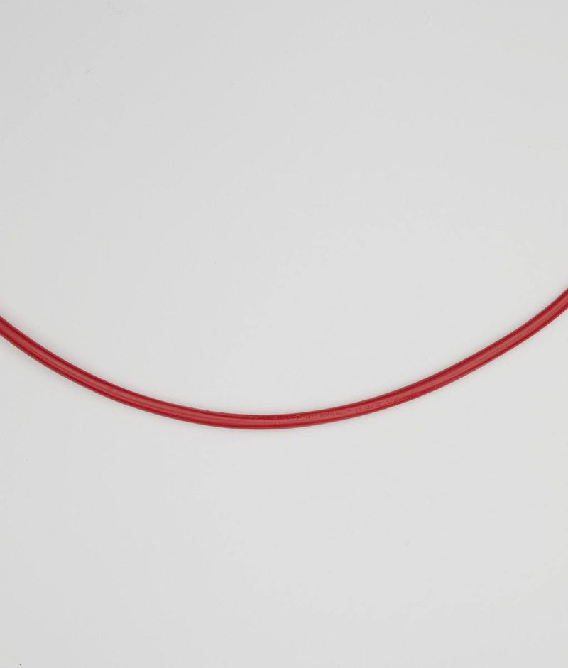 Cable électrique rond rouge coquelicot