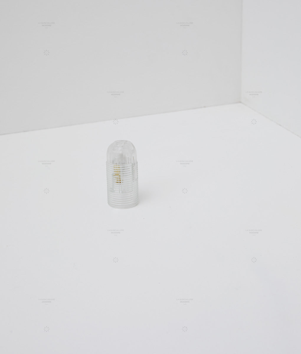 Douille E14 transparente filetée (petit culot)