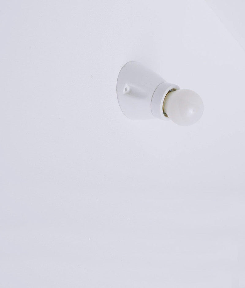 Porte-ampoule conique incliné en porcelaine - La Quincaillerie moderne