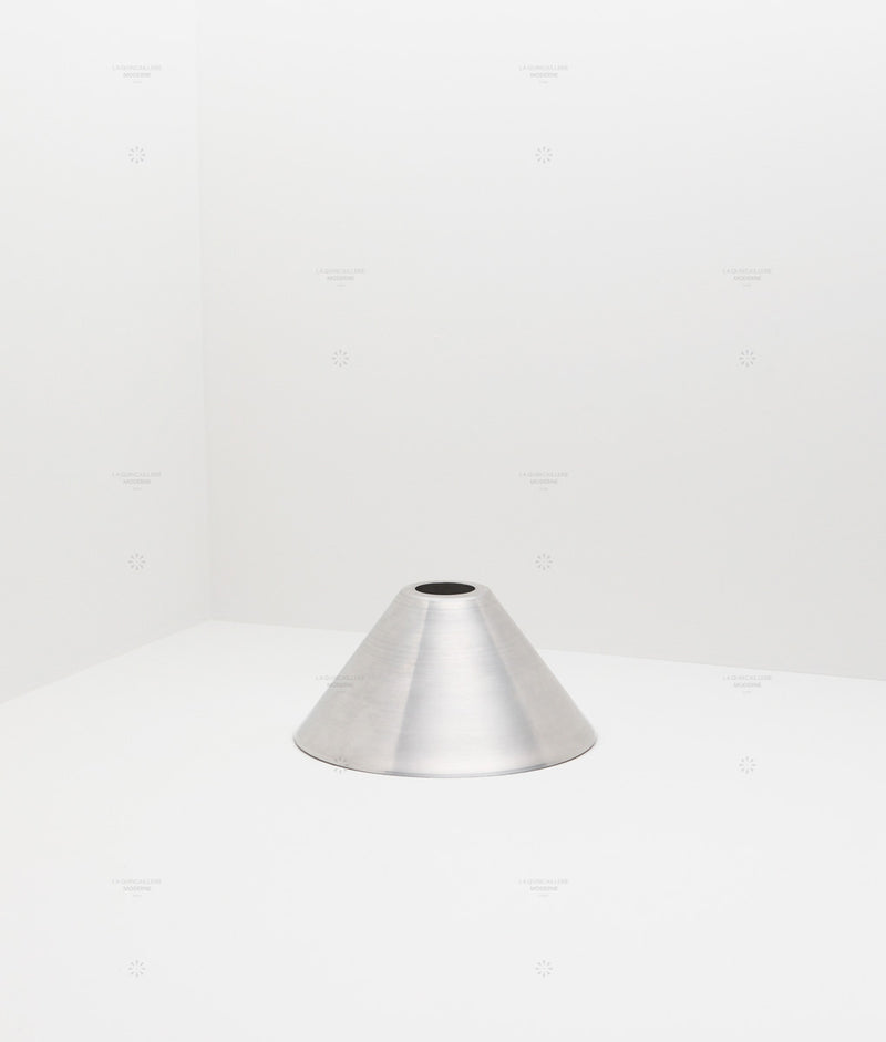 La Quincaillerie moderne- Suspension "Belle de nuit" évasée en aluminium brossé