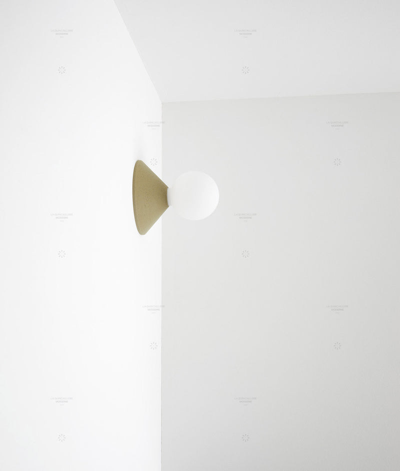 Porte-ampoule "Aimé", argile, petit-modèle