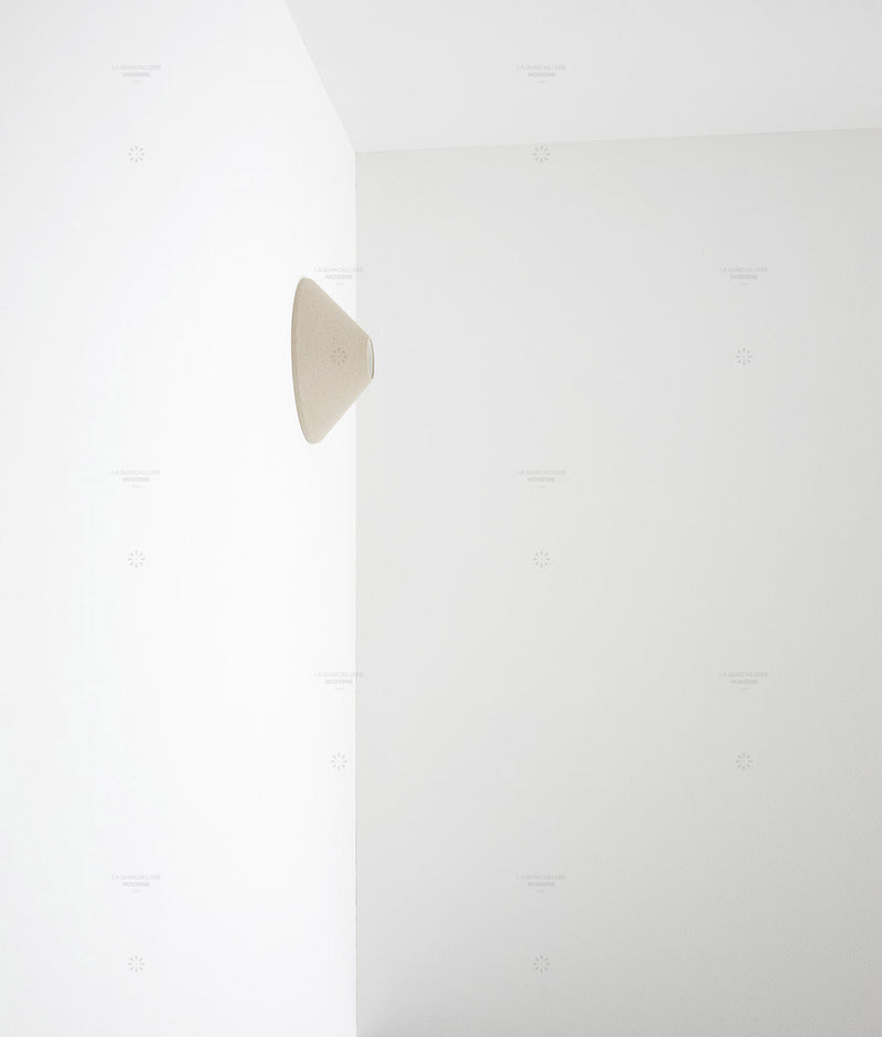 Porte-ampoule "Aimé", écru, petit-modèle