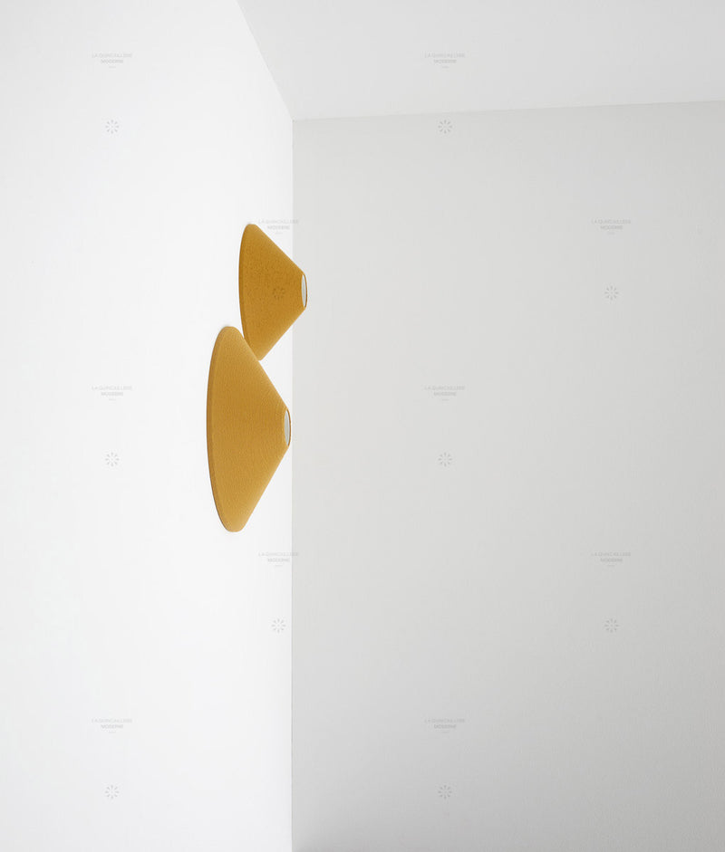 Porte-ampoule "Aimé", ocre, petit-modèle, grand-modèle