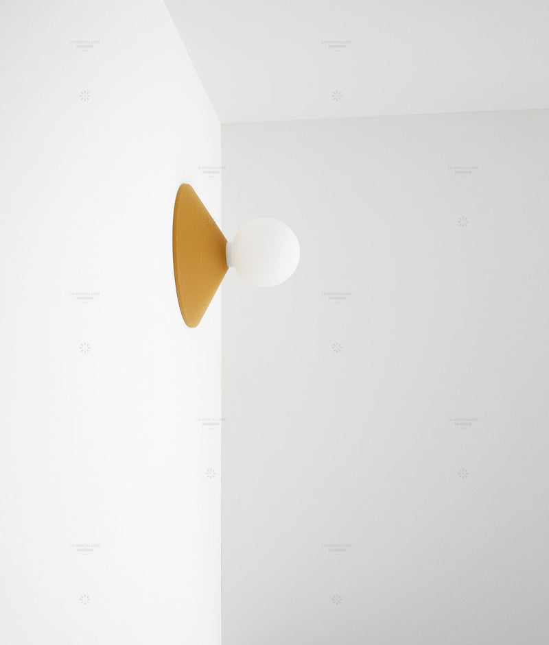 Porte-ampoule "Aimé", ocre, grand-modèle