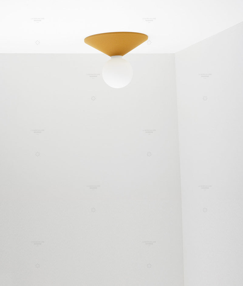 Porte-ampoule "Aimé", ocre, grand-modèle