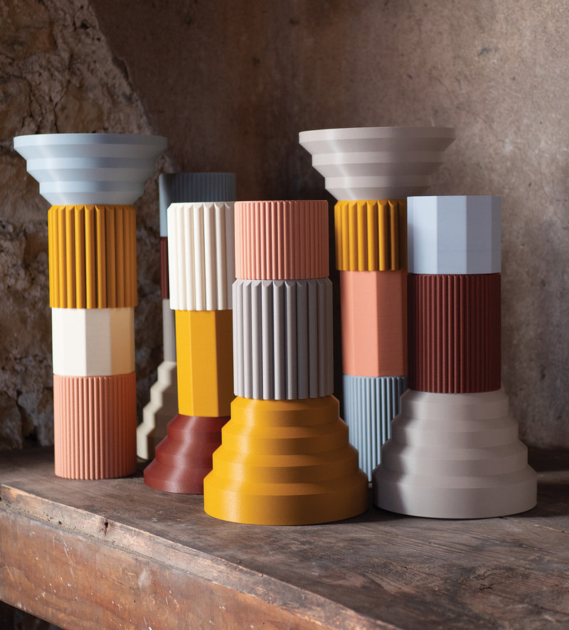 La Quincaillerie moderne - Lampe à poser "Colonnade", impression 3D, PLA recyclé et recyclable