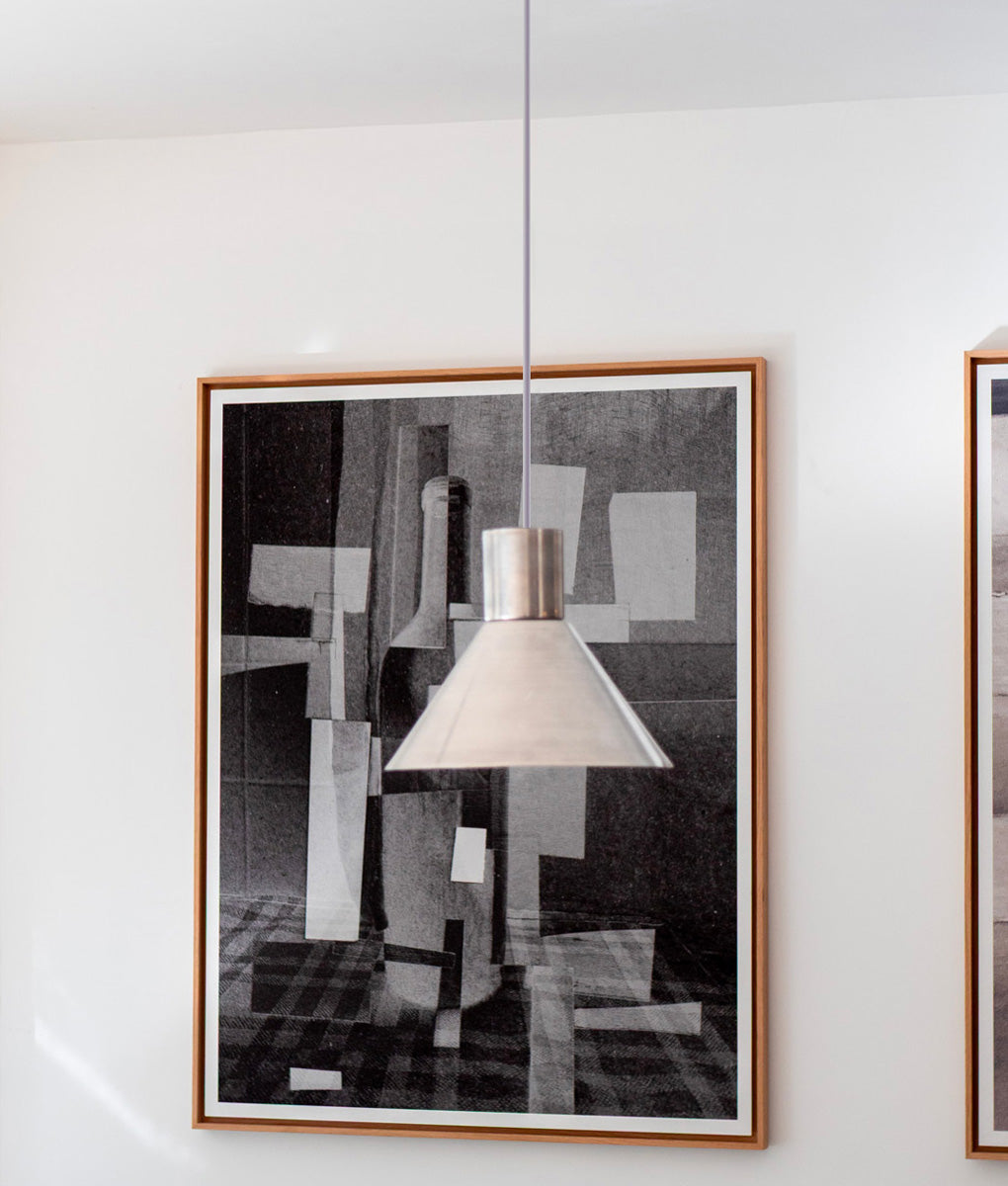 La Quincaillerie moderne - Suspension "Belle de nuit" Aluminium brossé